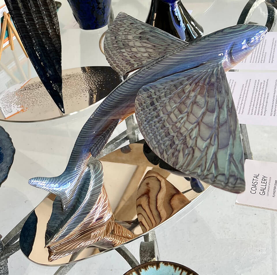 Andy Baerselman 'Flying Fish' poplar on steel base